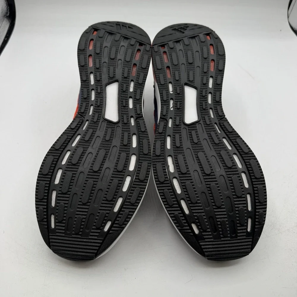 Adidas Flair Mode Running Shoes Mens Sz 8.5 Navy Blue/Orange Sneakers IU6287